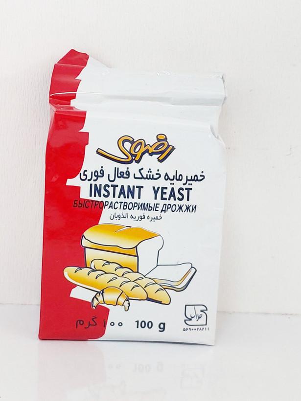خمیر مایه خشک فوری 100 گرمی رضوی