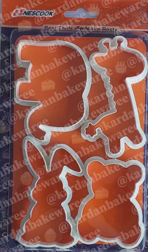 کاتر حیوانات ۴ عددی پلاستیکی نسکو